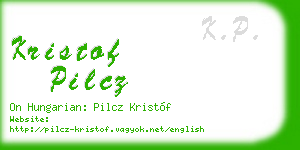 kristof pilcz business card